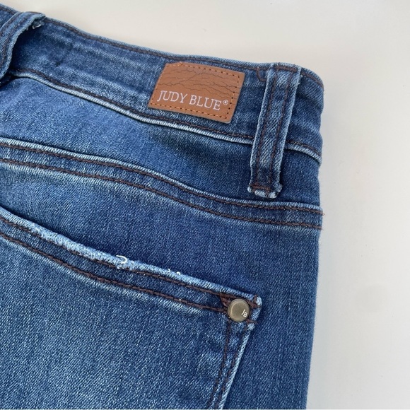 Judy Blue Jean Women's Baby City Slit Hem High Rise Skinny Jeans Size 5 or 27 - Picture 8 of 11